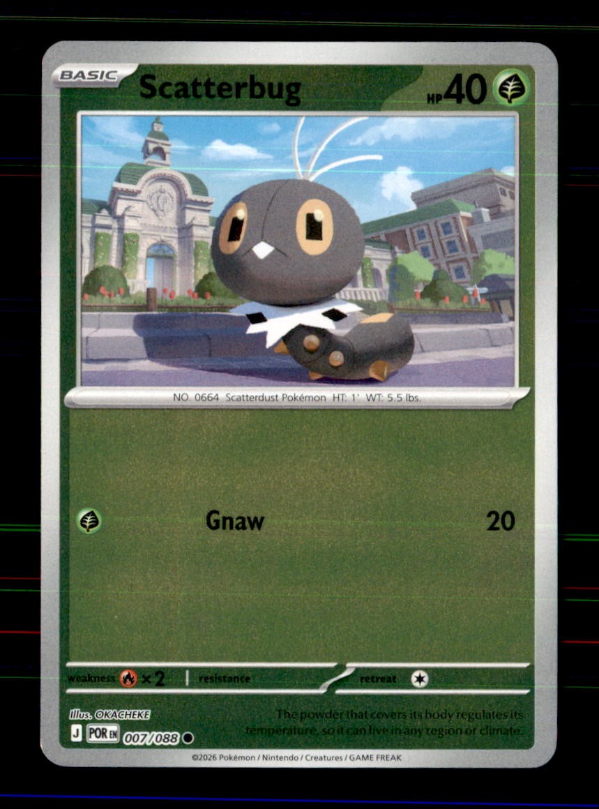 Scatterbug 007/088 Common Perfect Order Pokemon Reverse Holo Near Mint