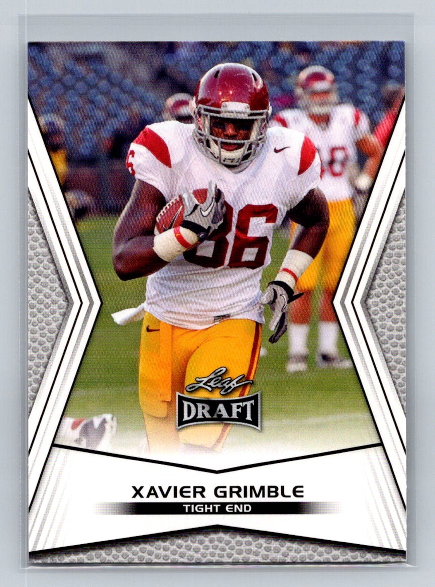 2014 Leaf Draft #63 Xavier Grimble USC Trojans