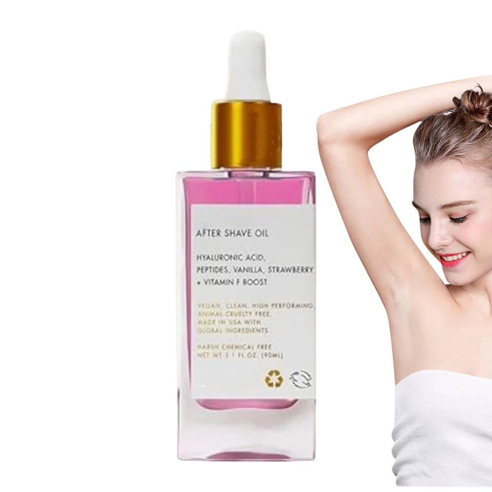 Strawberry Vanilla Aftershave Oil for Women 90ml Post-shave Oil for Smooth Skin - image 3 of 4