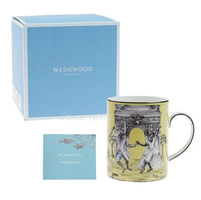 Wedgwood Sheila Bridges Dancing Yellow Mug Fine Bone China Coffee Cup England - Image 1 of 4