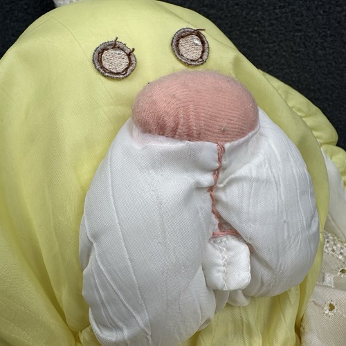 1980’s Fisher Price Puffalump Yellow Bunny Rabbit Plush W/Dress **DEFECTS** - Picture 13 of 21