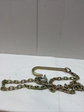 5/16" x 8' Tow Chain 15" J Hook Mini R Hook Recovery Wrecker Axle Grade 70