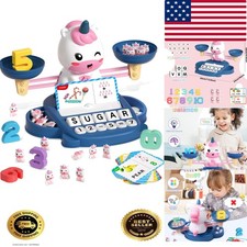 Unicorns Kindergarten Preschool Learning Activities Math Counting Matching Le...