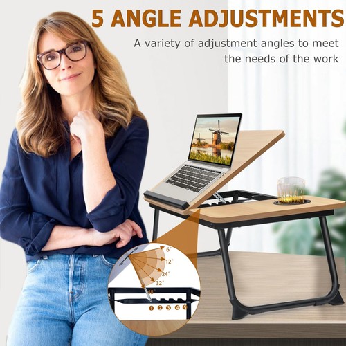 Adjustable Laptop Desk for Bed,Bed Table for Laptop,Laptop Stand for Bed,Lap ... - Picture 5 of 7