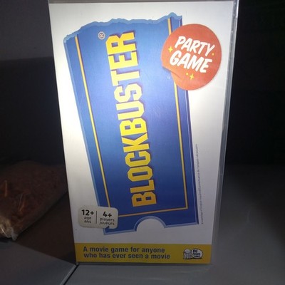 Blockbuster Party Game 4+ Players / Ages 12+ Complete.  retro vhs tape case NEW