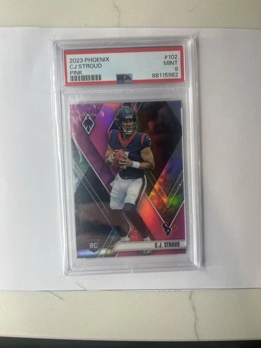 2023 Panini Phoenix - Rookies C.J. Stroud #102 Pink /199 (RC) PSA 9