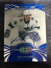 2021-22 Ultimate - Ultimate Introductions Autographs UI-55 Lane Pederson Sharks
