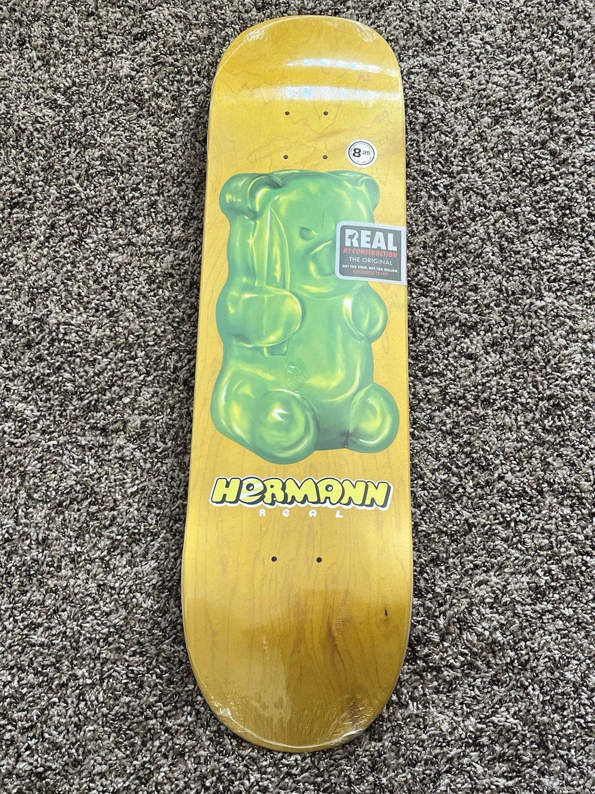 Real Stenne &ldquo;Fun Bear&rdquo; Skate Deck 8.25 BRAND NEW SEALED 