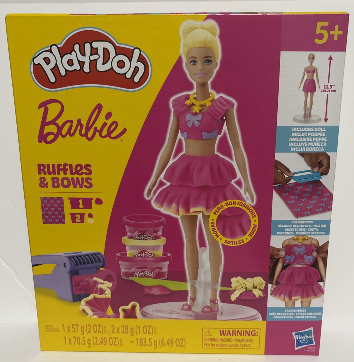 Hasbro Play-Doh Barbie Ruffles and Bows Doll Set