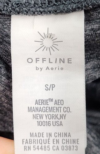Offline by Aerie Real Me Joggers Foldover Waist Pockets Yoga Size Small Gray - Picture 4 of 8