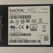 SanDisk Ultra 3D 1TB 2.5 in SATA 6Gb/s Internal SSD SDSSDH3-1T00