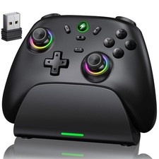 Wireless Pro Controller with Charging Dock for Nintendo Switch PC iOS Android