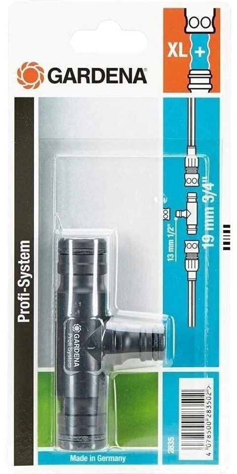 Gardena 2835-20 Profi System T-Stück Kupplung 2x 3/4 Zoll auf 1x 1/2 Zoll - Bild 2 von 2