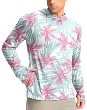 Men's Sun Protection Shirts UPF 50 Long Sleeve Hoodie with 2 Pockets UV SPF ...