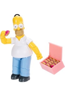 Homer With Donuts Jakks Pacific 5" Figure The Simpsons 2024 New In Box