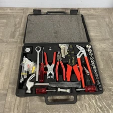 VTG BUDWEISER KING of BEERS advertising Promo Giveaway Tool Kit Set DIY Dad Gift