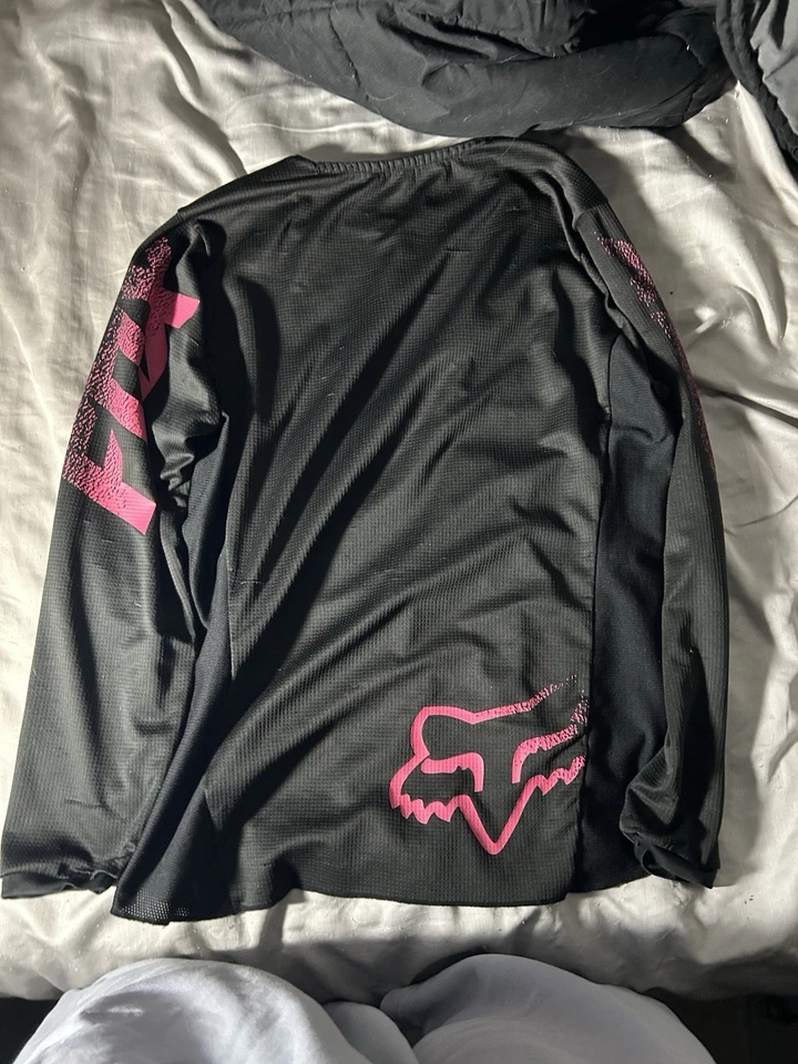 Fox Racing Black Pink Jersey Men’s Large MX Motocross MTB Long Sleeve Size M - Image 2 of 2