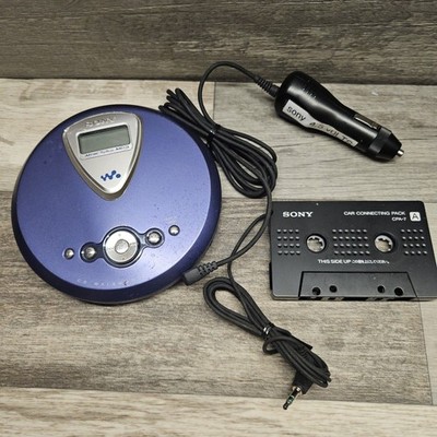 Sony D-NE300 Atrac3plus MP3 Walkman Portable CD Player - Blue - Working + EXTRAS