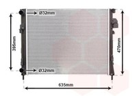 KüHler, Motor KüHlung 43002327 VAN Wezel FüR Renault Opel Nissan