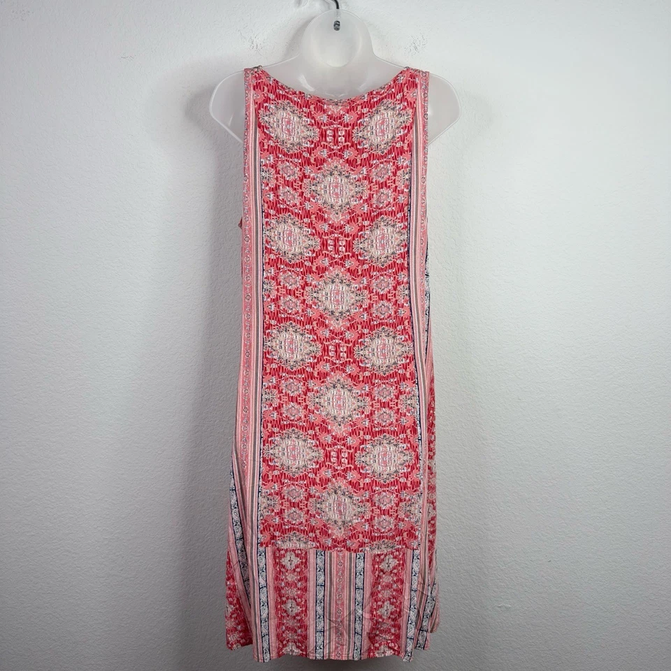 J.Jill Dress Womens M Tall Pink Paisley Boho Cottagecore Coastal Vacation Resort - Image 2 of 4