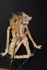 Wayang Kulit, bewaffneter D&auml;mon, extrem selten, sehr alt