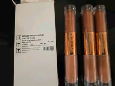 Makeup Revolution 3-Pack Double Up Liquid Shadow 5122 Infatuated 0.07 fl oz