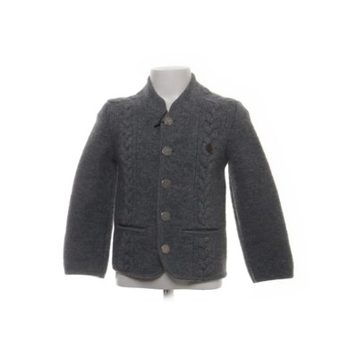 Giesswein, Strickjacke, Jungen, Größe: 104, Grau, Wolle, Fischgräte, Tweed #M1P