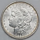 1886 P Morgan Dollar Almost Uncirculated 90% Silver $1 US Collectible Coin