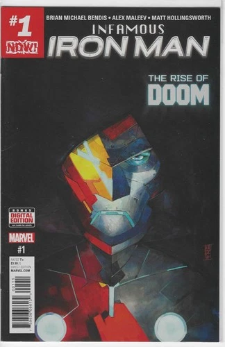 INFAMOUS IRON MAN #1, DR. DOOM, BENDIS, MALEEV, MARVEL, NM