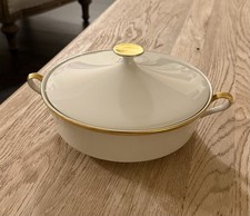 Vintage Lenox Eternal Covered Vegetable Bowl 9” Dimension Collection Bone China