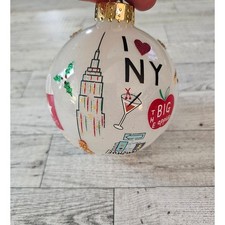 Macy's Holiday Lane I    NY Glass Ornament