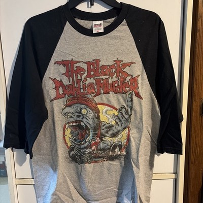 Vntage 3/4 Raglan Shirt The Black Dahlia Murder Shirt Sized Medium