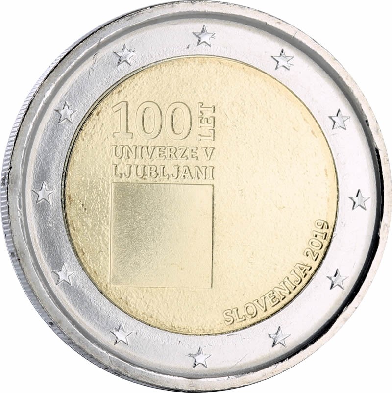 2 Euros Commémo. 2019 - 100 ans de l'université de Ljubljana