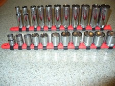 New Craftsman Tools 22 Piece Deep Shallow 38 Drive Metric 6 Point Socket Set