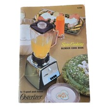 Vintage 1967 Osterizer Spin Cookery Blender Cook Book 4-Speed Manual Recipes USA