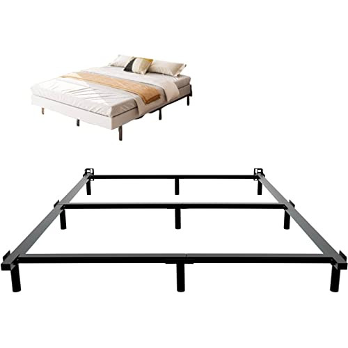 9-Inch Metal Queen Bed Frame Fits Most Box Springs Brand-Compatible