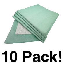 10 Pack! Wave Medical 36x36 XL Disposable Bed Pad, Ultra Absorbency, Made in USA