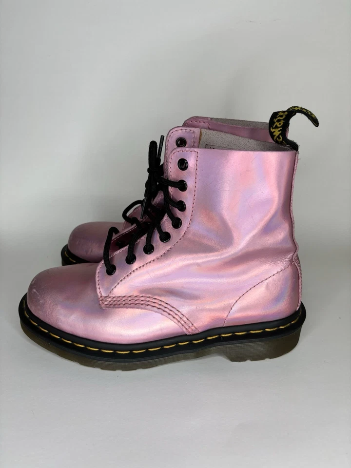 Botas de combate Dr. Martens Pascal RS Mujer Talla 39 US 8 Rosa Metalizado Foto 3 de 4