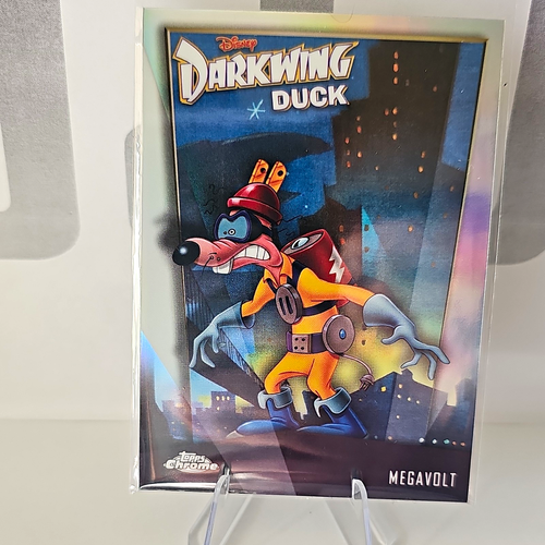 Red Insett Topps Chrome 2026 Disney Darkwing Duck Megavolt #DD-8 Insert Trading ...