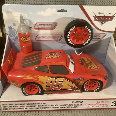 Vintage Disney Pixar Lightning McQueen Bubble RC Car (New In Box