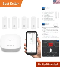 4-Pack LoRa Smart Door Sensor Starter Kit: 5- Battery Life, Alexa Compatible