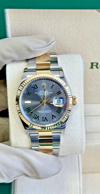 Rolex Datejust 36 126233 Wimbledon Dial Steel Gold Jubilee Box Papers 2024