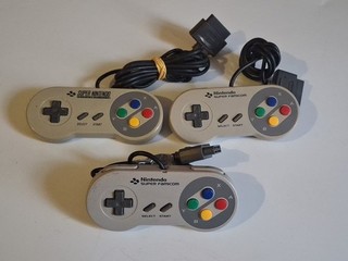 Lot 3 Manettes Console Nintendo Super Nintendo Super Famicom Snes