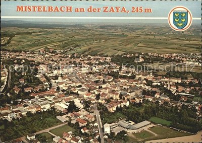 Mistelbach Lower Austria on the Zaya aerial photo