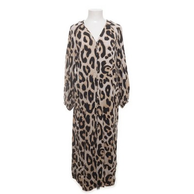 H&M, Blusenkleid, Größe: S, Beige/Schwarz/Mehrfarbig, Viskose, Leopard #4d3
