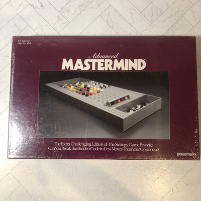 Advanced Mastermind Strategy Board Game EXTRA Challenging Edition 1989 Pressman