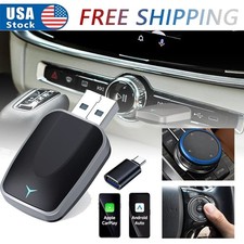CarPlay  Android Auto Adapter - 2-in-1 Wireless Plug  Play USB Dongle