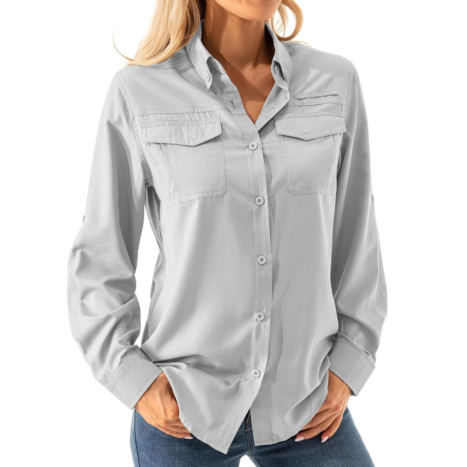 Women's UPF 50+ Long Sleeve UV Shirts Sun Protection Outdoor Cool Quick Dry F...