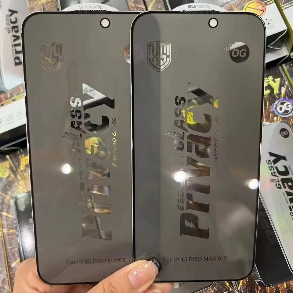 2 Pack Privacy Tempered Glass Screen Protector For iPhone 17 16 15 PRO MAX AIR - Image 4 of 4