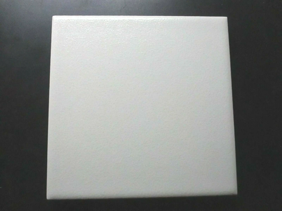 1 azulejo de parede American Olean AO EUA 4-1/4" quadrado cerâmica pequenas covinhas brilho off white - Imagem 3 de 4